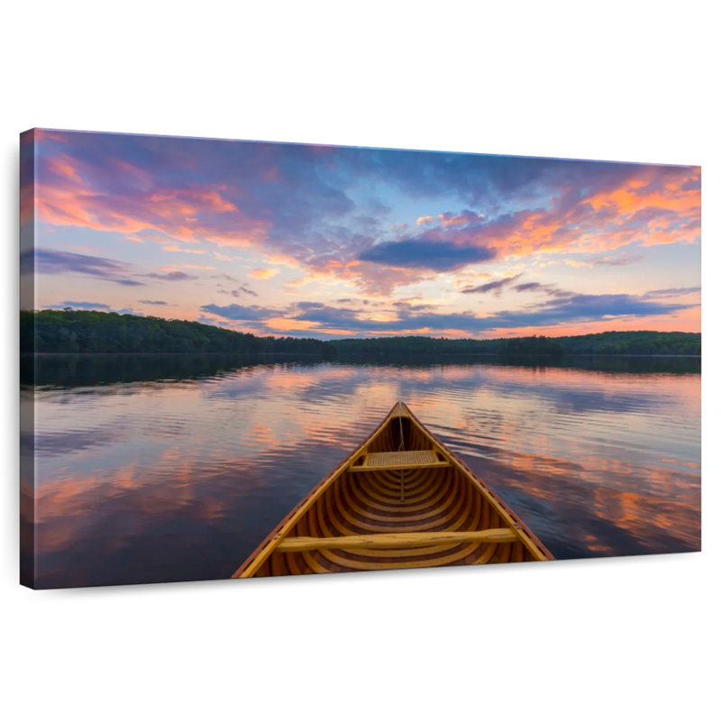 Alvord Canoe On Calm Waters, H 8 po x l 12 po