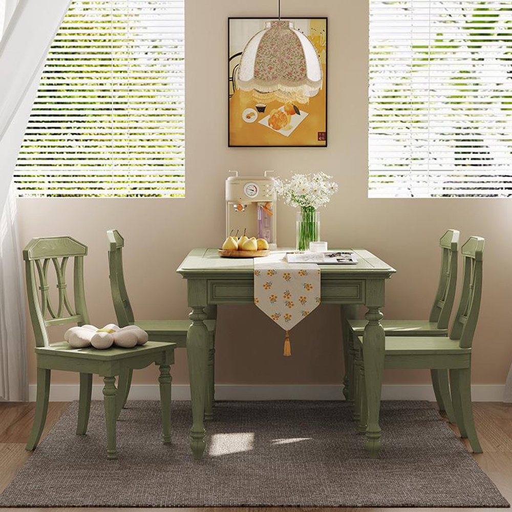 Sage green dining discount table and chairs