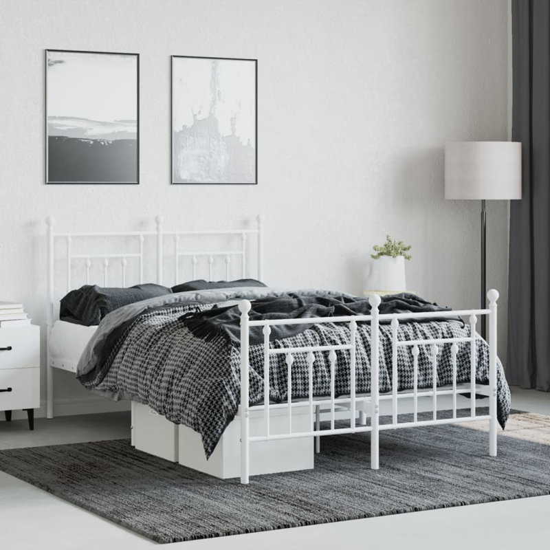 Metal Bed, Double (4'6)