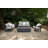 Madison 60" Travertine Natural Gas Fire Pit Table with Wind Guard And Burner Lid-1726019685