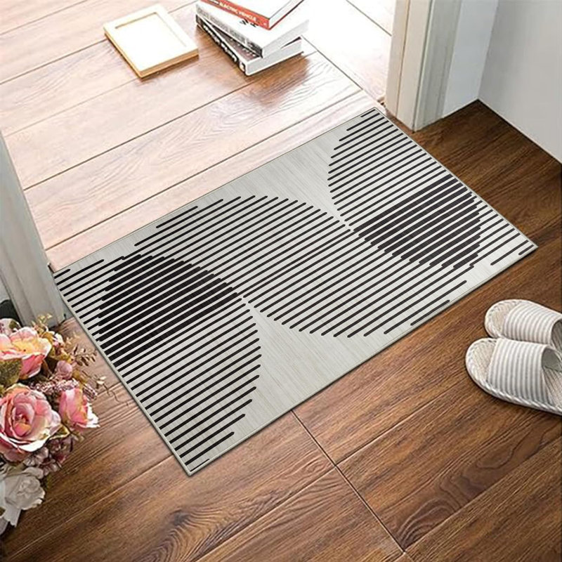 Oriental Machine Tufted Shag Area Rug, Rectangle 40 x 60 cm