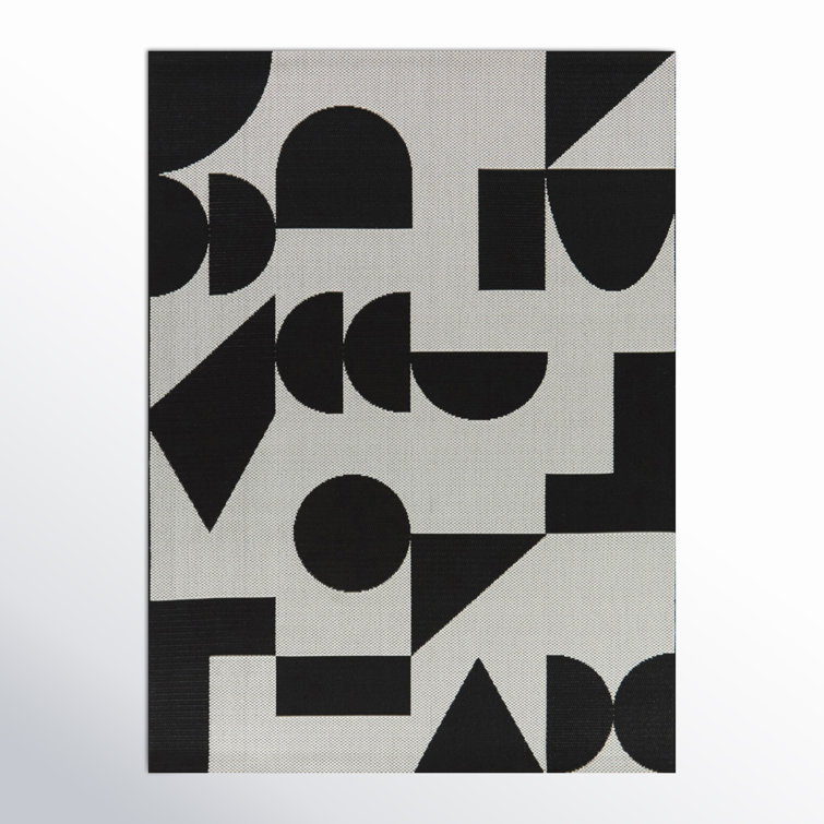 Vela Black Indoor/Outdoor Rug
