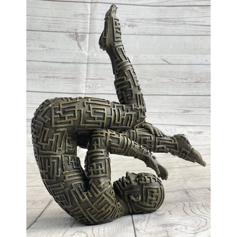 Figurine abstraite d'exercice de yoga