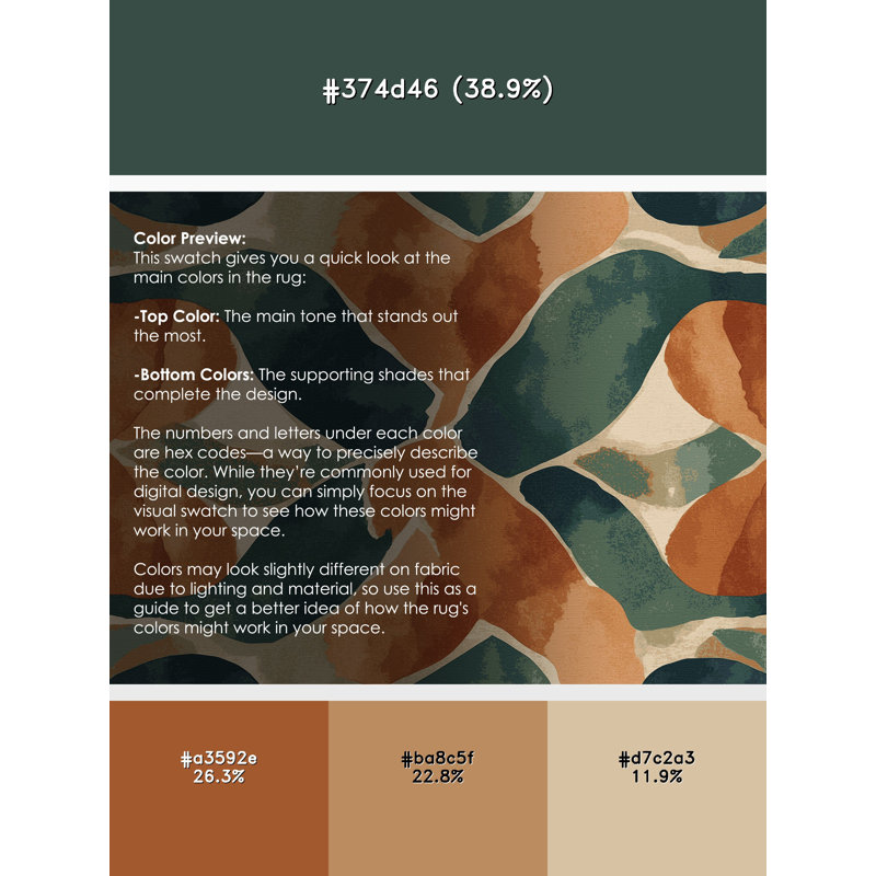 Tapis Rustic Rhythms, Rond 6 pi