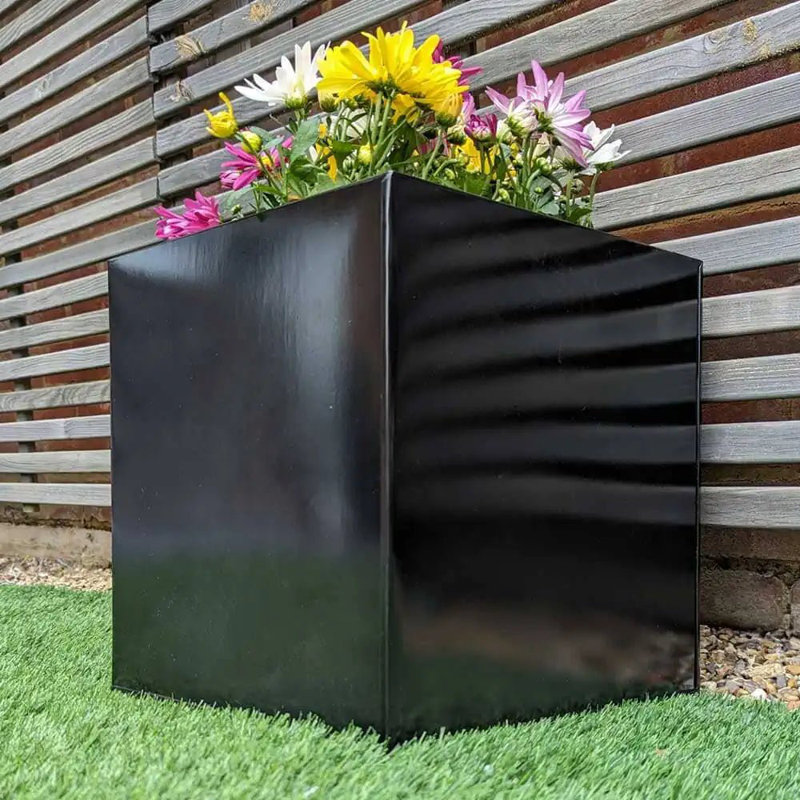 Beliz Metal Planter Box, 30cm H x 30cm W x 30cm D