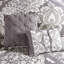 Housse de couette en coton avec motif contrasté et coussins décoratifs 6 pièces
