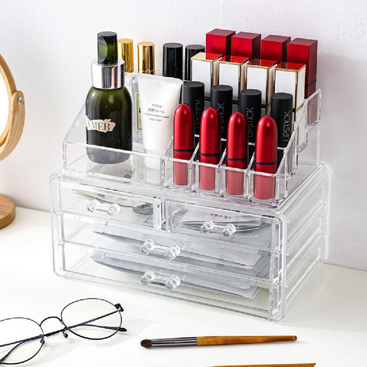 Plastic 16 Compartment Makeup Organiser