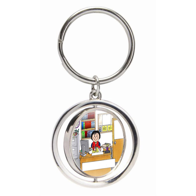 Bureau personnalisé - Porte-clés féminin, Yes