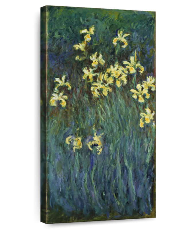 Avery Yellow Irises 1914, 30" H x 15" W