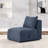 Versatile Single Armless Chair for Modular Sofa, Allowing Custom Assembly for a Personalized Home Decor Solution