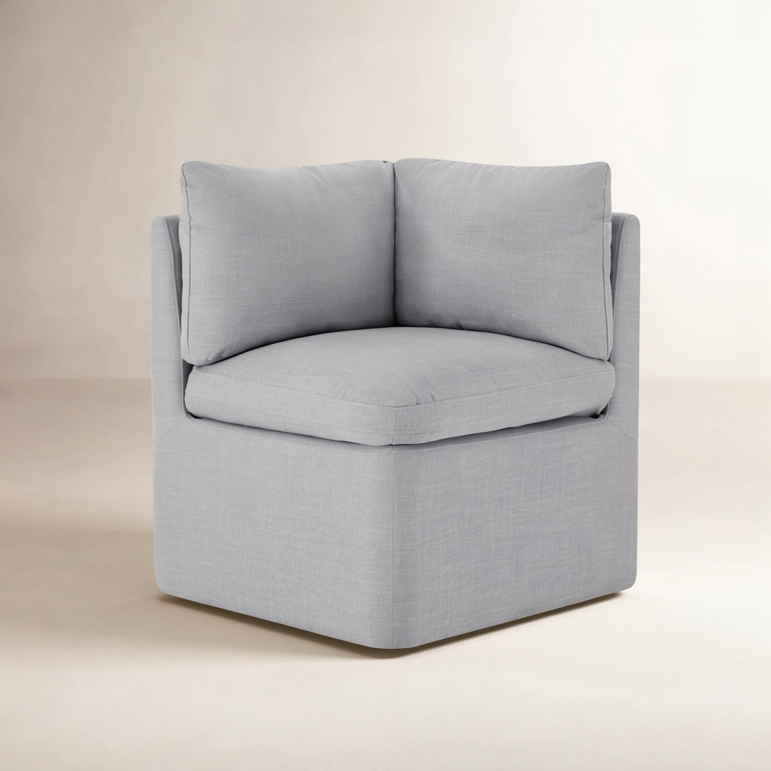 Alayaa Linen Dining Armchair, Effie Gray Performance Linen