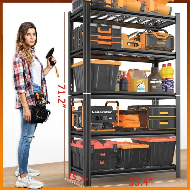 Support de rangement en métal 5 couches