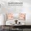 Housse de coussin floral en polyester