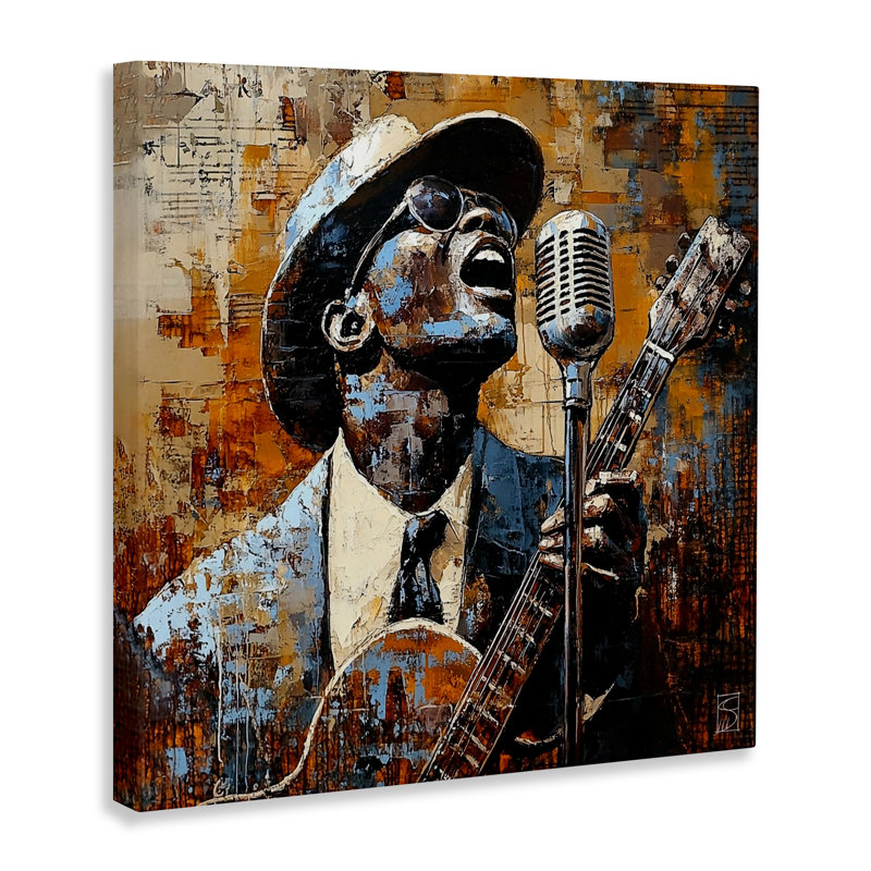 «Passionate Blues Singer», conception de Sara Culpepper, H 24 po x l 24 po