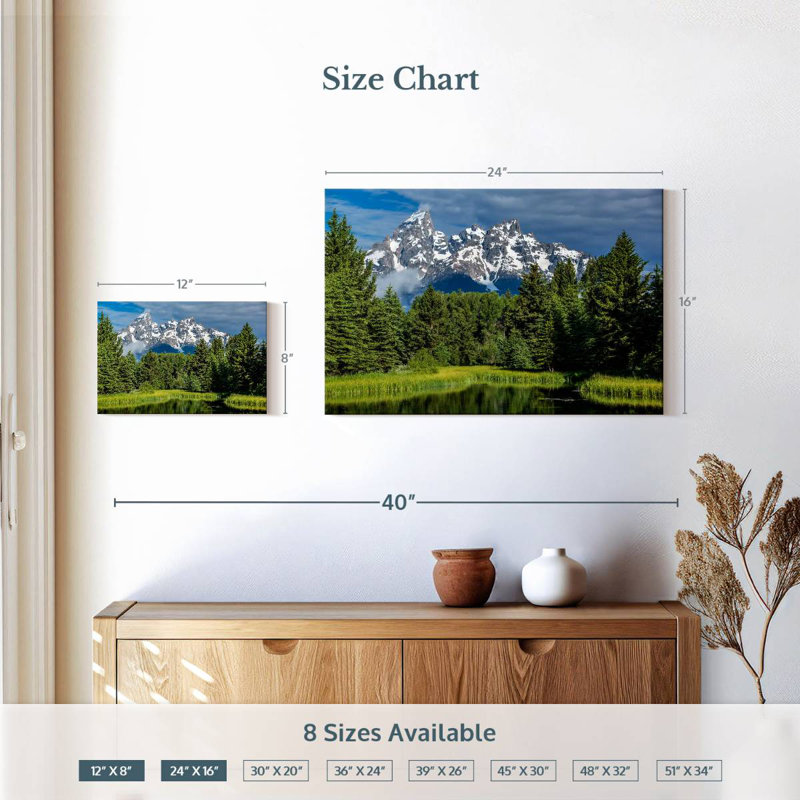 Paysage Alvord Grand Teton, H 16 po x l 24 po