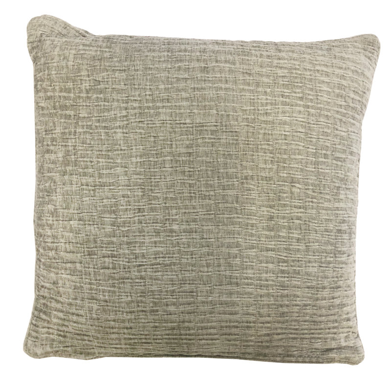 Velvet Square Pillow Cover & Insert, Silver