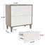 Classeur 2 tiroirs, armoire de rangement spacieuse-123953140