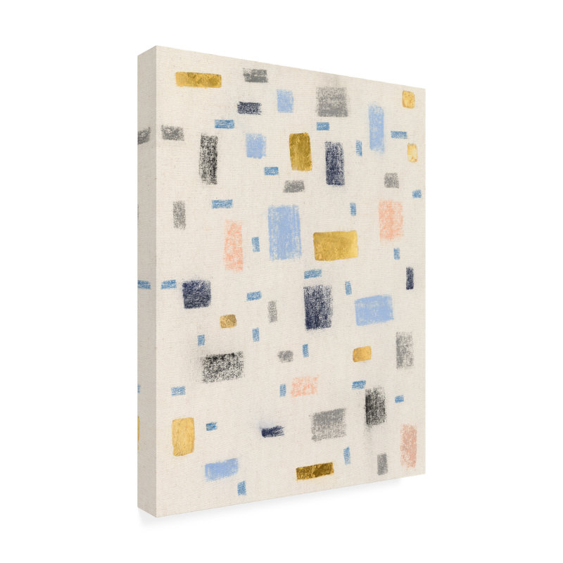 Peinture sur toile Free Blocks I, H 47 po x l 35 po x P 2 po