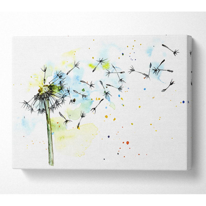 Dandelion Breeze - Wrapped Canvas Print, 66cm H x 106.6cm W x 10cm D