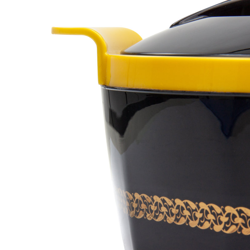 SQ Professional Fiona 3pc Insulated Serving Casserole Set, Black