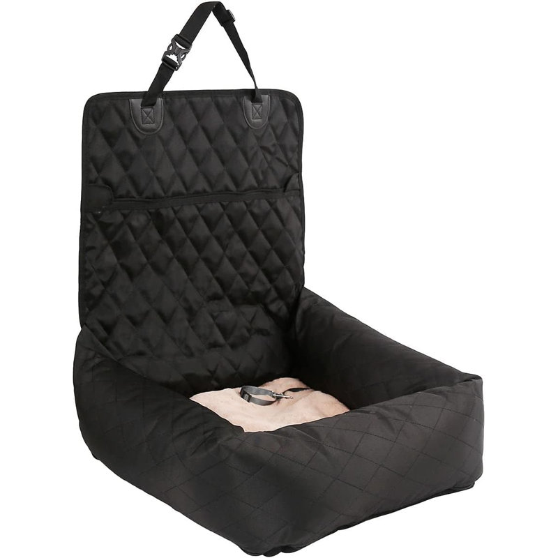 Causeuse et lit pour animaux de compagnie à double conversion Pet Life Pet Pawtrol, Noir