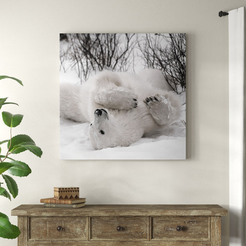 «Hudson Bay Bear», photographie, H 40 po x l 40 po x P 1,5 po, Toile tendue