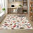 Machine Washable Rug Modern Leaf Area Rug Ultra-Thin Rug Durable Floor Carpet Easy-Cleaning Rug-1559671467