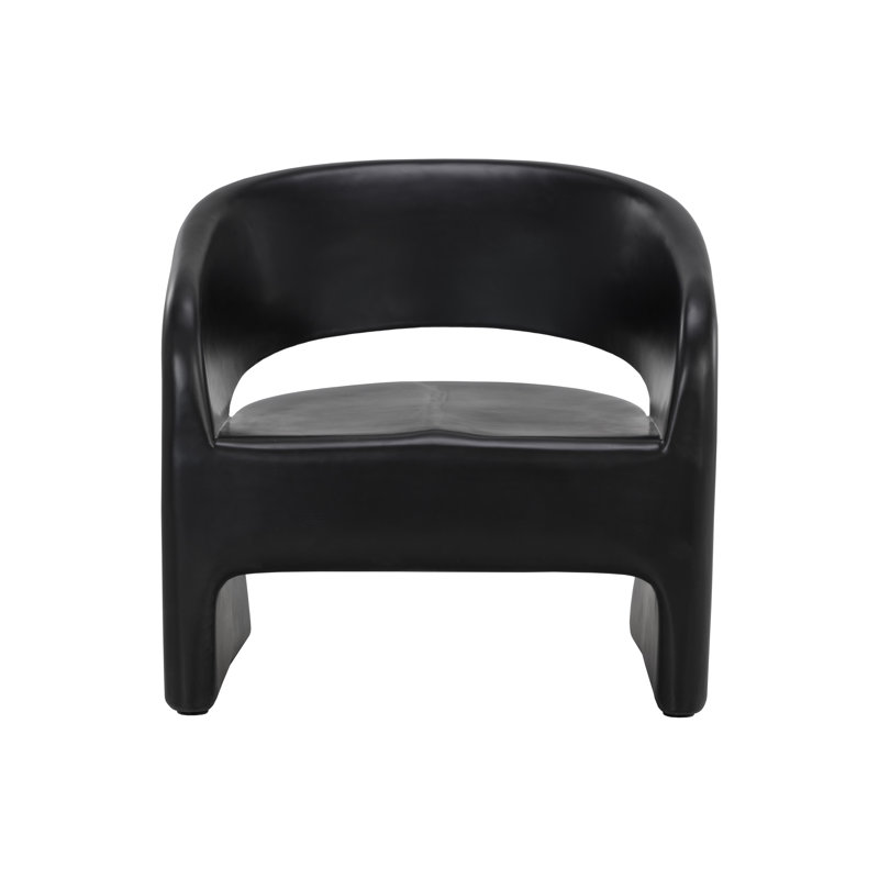 Fauteuil rembourré - noir