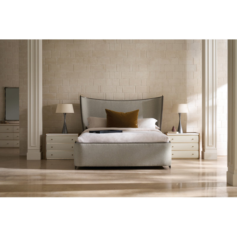 Provence Upholstered Spindle Bed, King