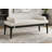 Priscilla Linen Textured Fabric Bench-1207316858-1207616444