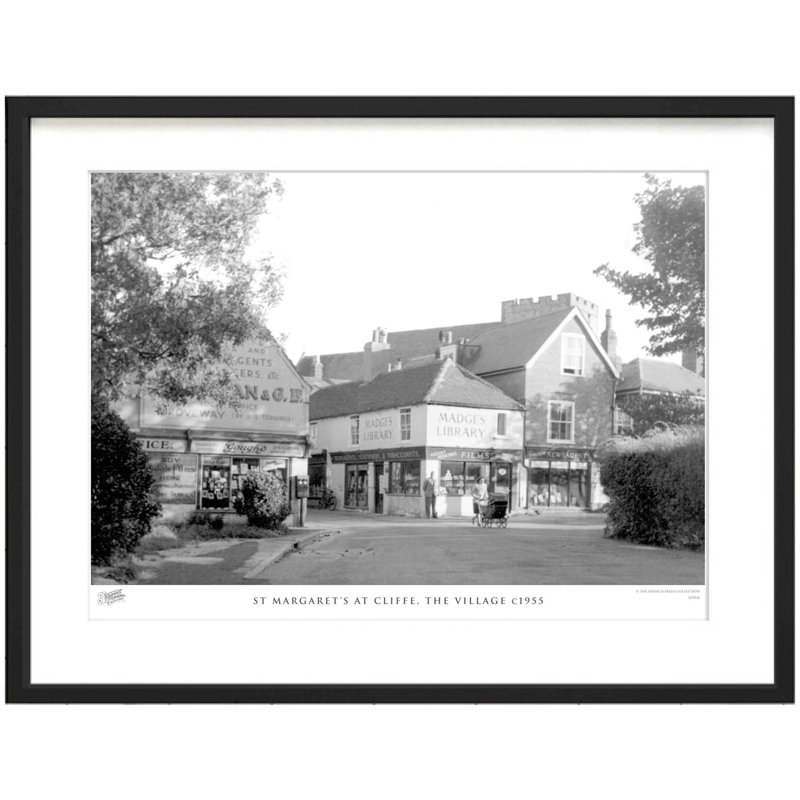 St Margaret's At Cliffe, The Village C1955 by Francis Frith - Single Picture Frame Print, 45cm H x 60cm W x 2.3cm D