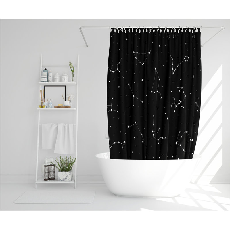 Dimante Polyester Shower Curtain Set