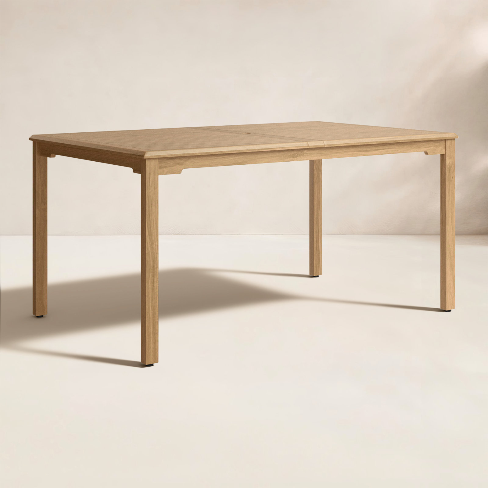 Sonlin 59'' Teak Outdoor Dining Table
