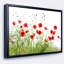 «Poppies on White Fond», reproduction de photo sur toile tendue encadrée-26689527