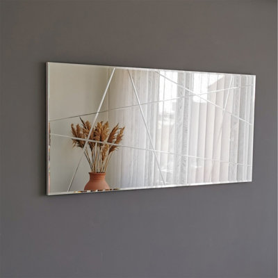 Sarina Wood Flat Wall Mirror