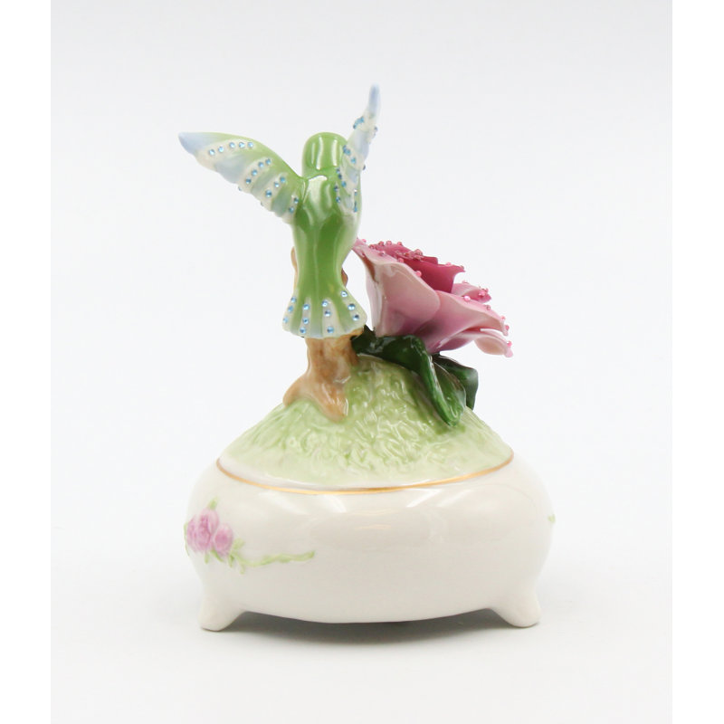 Figurine musicale en porcelaine Hummingbird