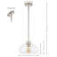 Luminaire suspendu bol 1 lumière