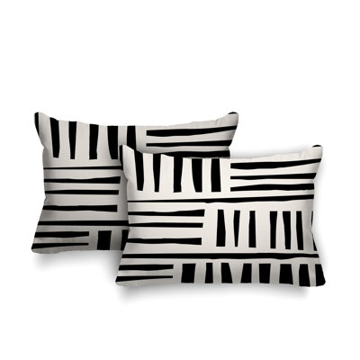 Coussin lombaire intérieur / extérieur Pereto Abstract Lines