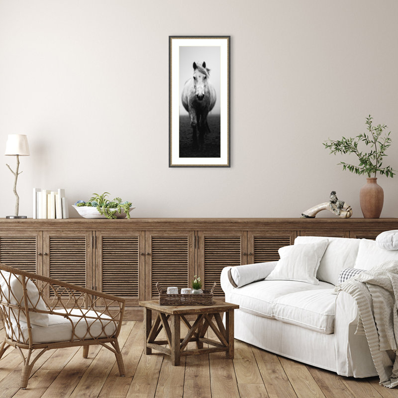 «Confidence» par Christophe Staelens, reproduction d'art murale en bois encadrée, 41 x 19, Oui, Matinee Black Bronze