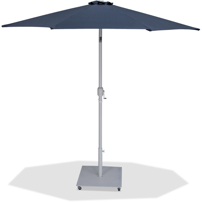 Parasol de patio en tissu / aluminium avec base Chavelle