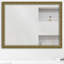 Miroir pleine grandeur moderne et contemporaine de 2,5 po avec cadre doré antique-70696452-70696448