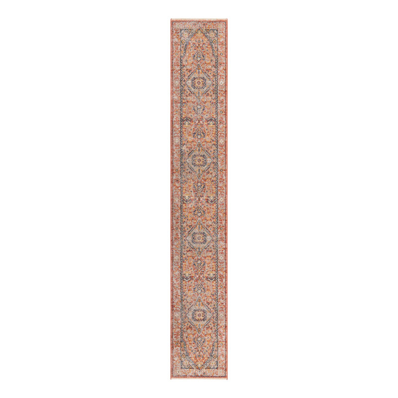 Alkire Oriental Area Rug, Runner 2'11" x 16'5", Brick Red