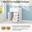 Ensemble de meuble-lavabo sur pied 24 po avec lavabo intégré et rangement 24 po Modern White-839258281