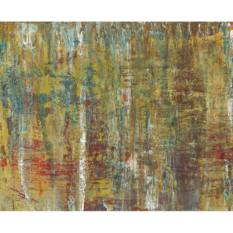 «Lonely Fire I» par Chelsea Art Studio - impression, Gel coupé au couteau, H 40 po x l 60 po x P 1,5 po