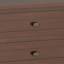 Table de chevet transitionnelle en bois massif avec tiroirs et tablette ouverte Warm Shaker-328047971
