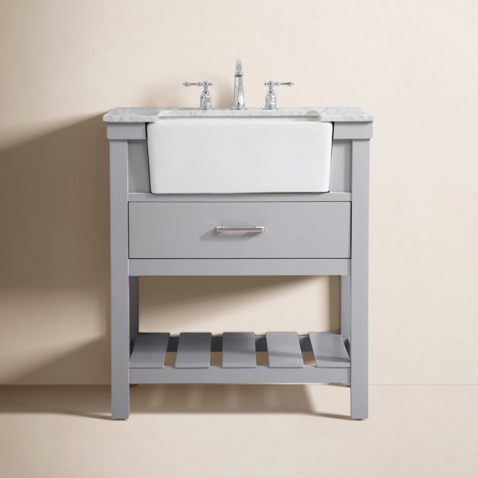 Pelaghia 30'' Single Bathroom Vanity, Gray