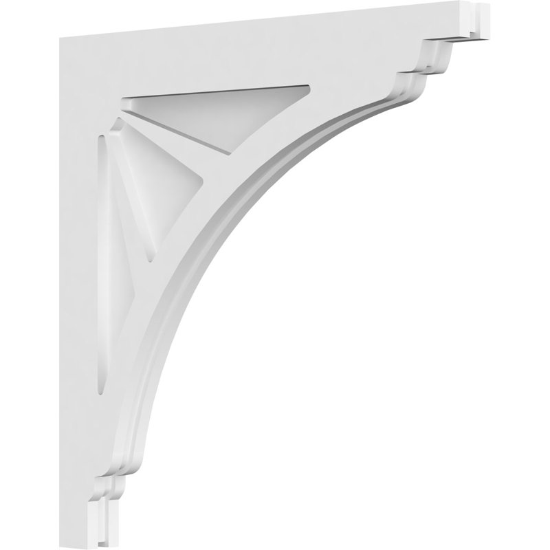1 7/8"W X 22"D X 22"H Stanford Architectural Grade PVC Corbel, 22" H x 22" W x 1.875" D