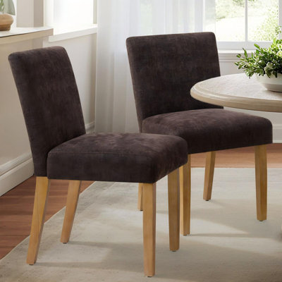Chaise rembourrée en bois massif de 18,5 po de hauteur de siège