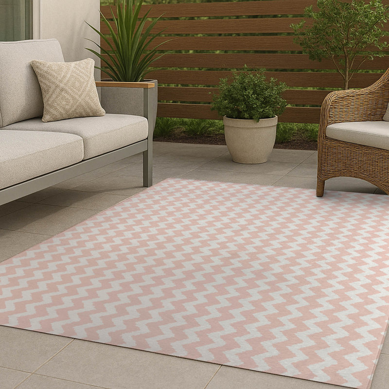 Tapis d'extérieur antidérapant Chevy Tribal, Rectangle 5 pi x 7 pi