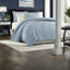 Ensembles de literie confortables en coton, à motif bleu, réversibles pour le confort de la chambre à coucher
